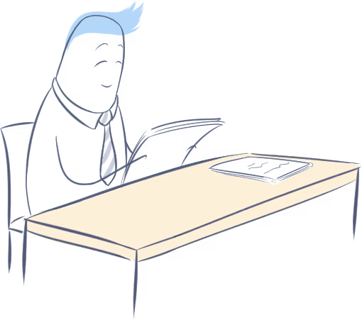 A Deed Poll employee / qualified paralegal checking Deed Poll documents before being dispatched - Checked by Quality Control